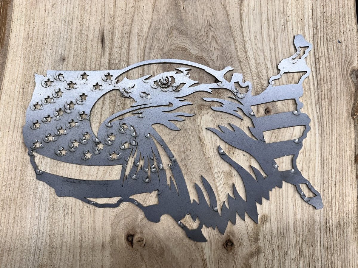 American flag eagle